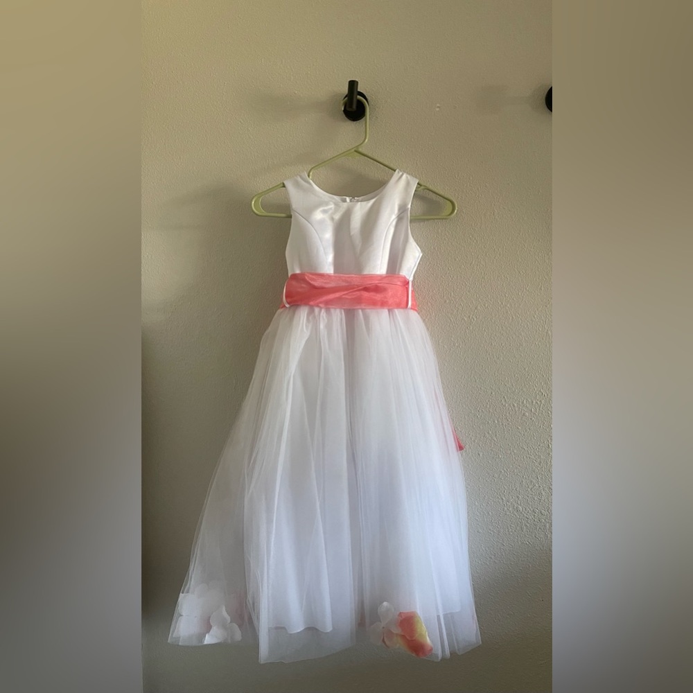 Girls Kids Flower Petal Dress Tutu Gown Formal Wedding Princess Birthday Dresses